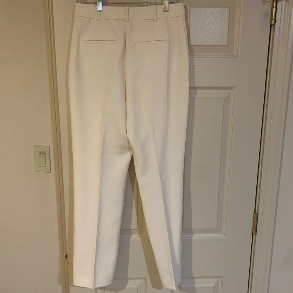 Tory Burch Cream Lined Dress Pants sz 6